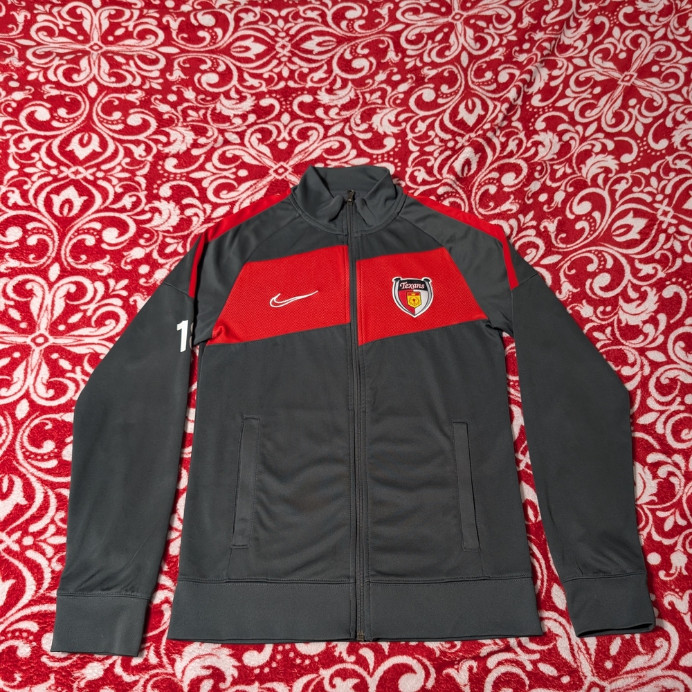 Nike Gray and Red Track Jacket
